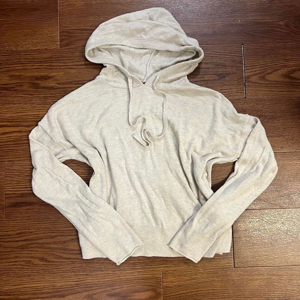 Lucky-brand Women's Cream and Grey Sweatshirt